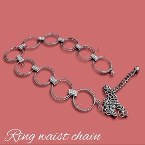 Double ring waist chain with diamonds 💎✨